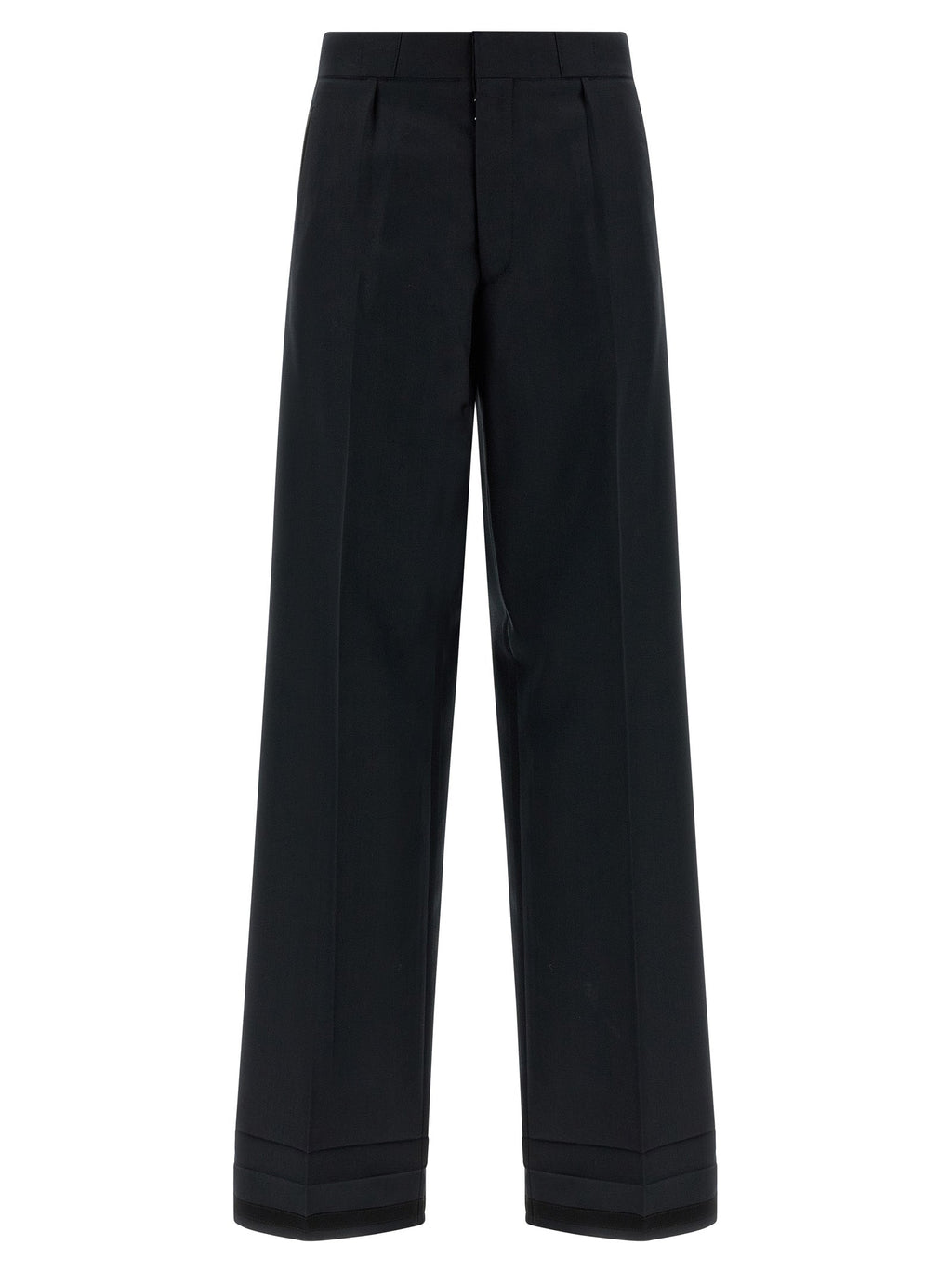 Maison Margiela Black Wool Dress Pants