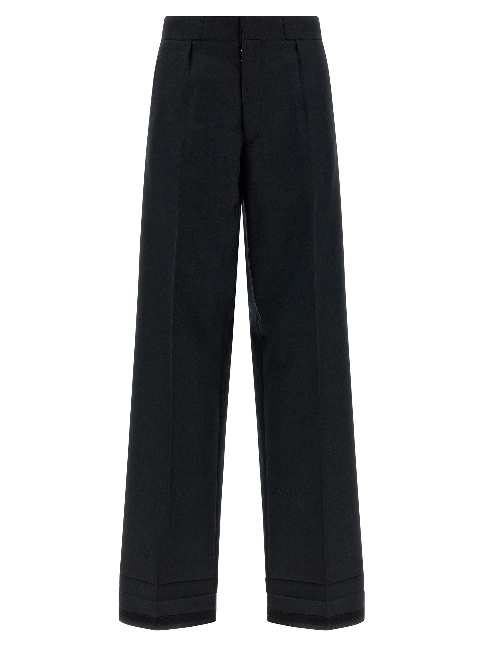 Maison Margiela Black Wool Dress Pants