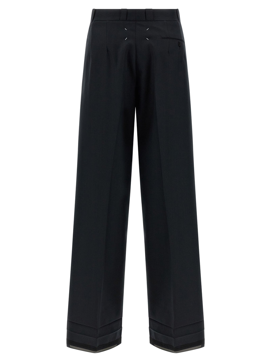 Maison Margiela Black Wool Dress Pants