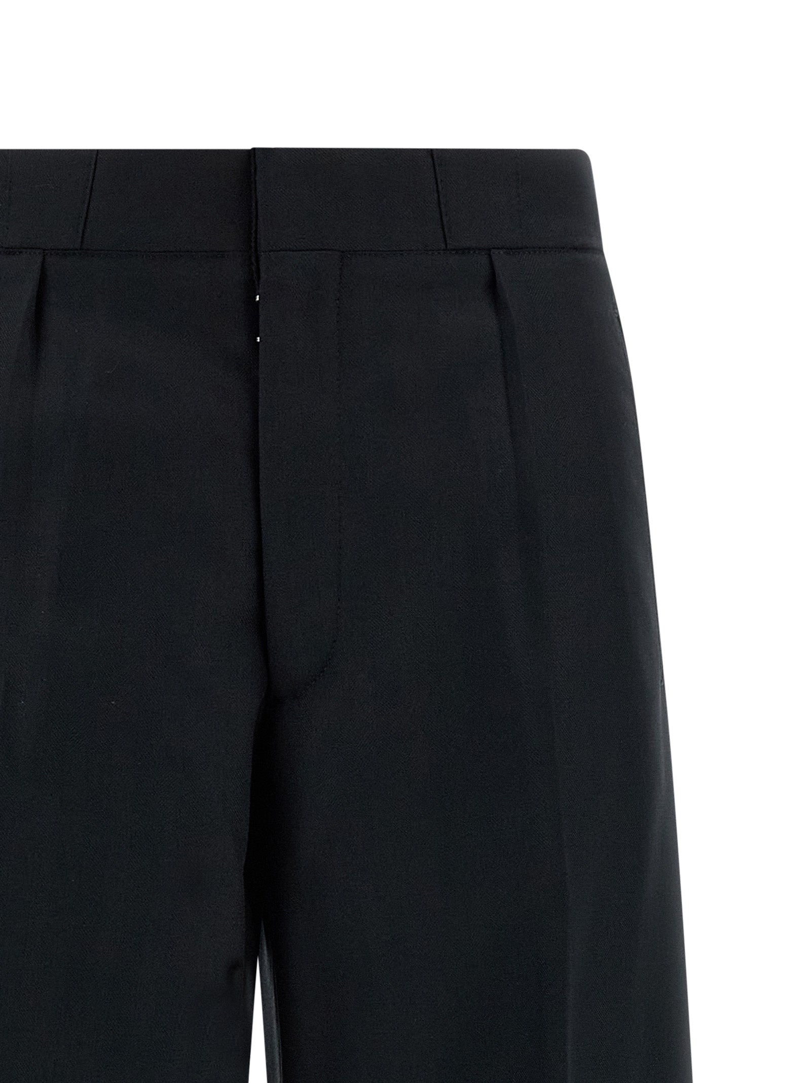 Maison Margiela Black Wool Dress Pants