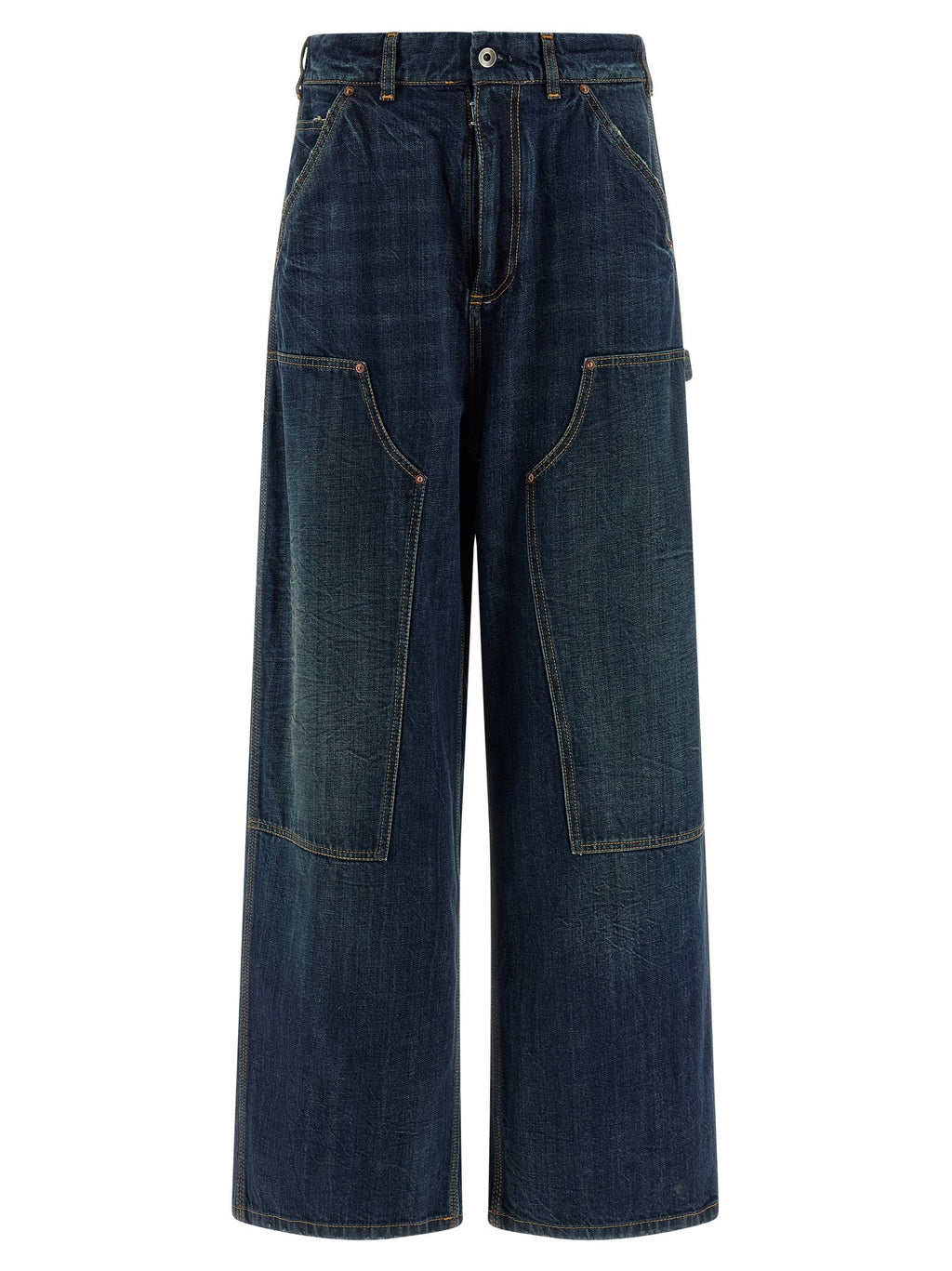 Maison Margiela Blue Cotton Relaxed Fit Jeans