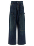 Maison Margiela Blue Cotton Relaxed Fit Jeans