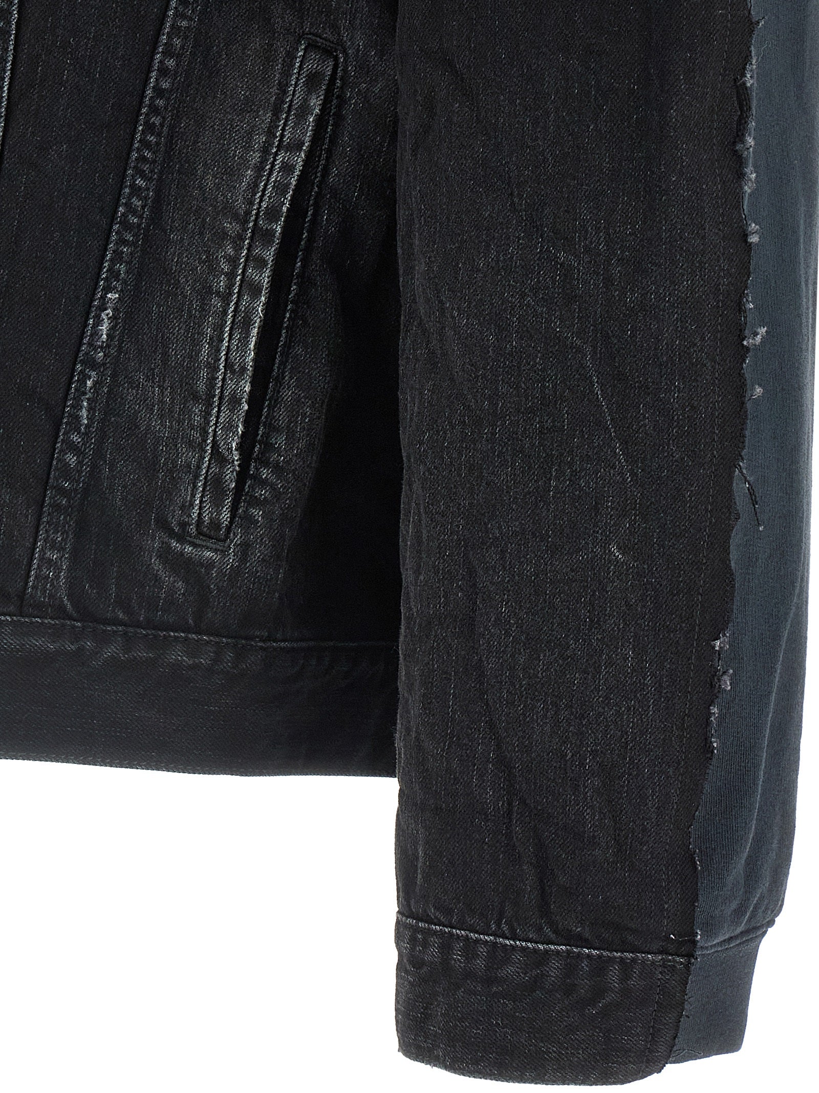 Balenciaga Black Cotton Denim Jacket
