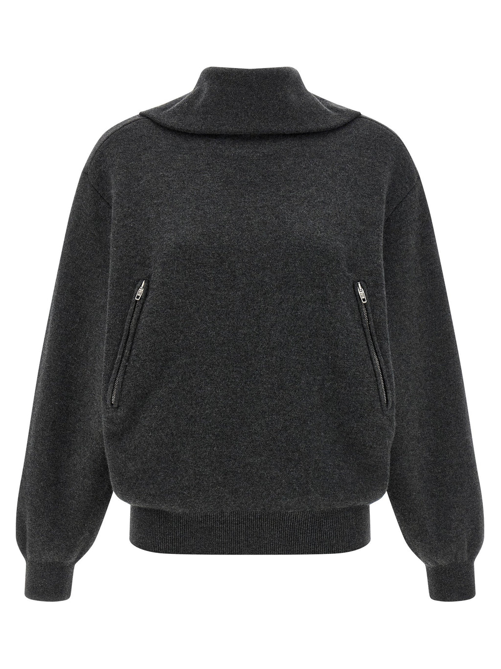 Balenciaga Gray Wool Cardigan