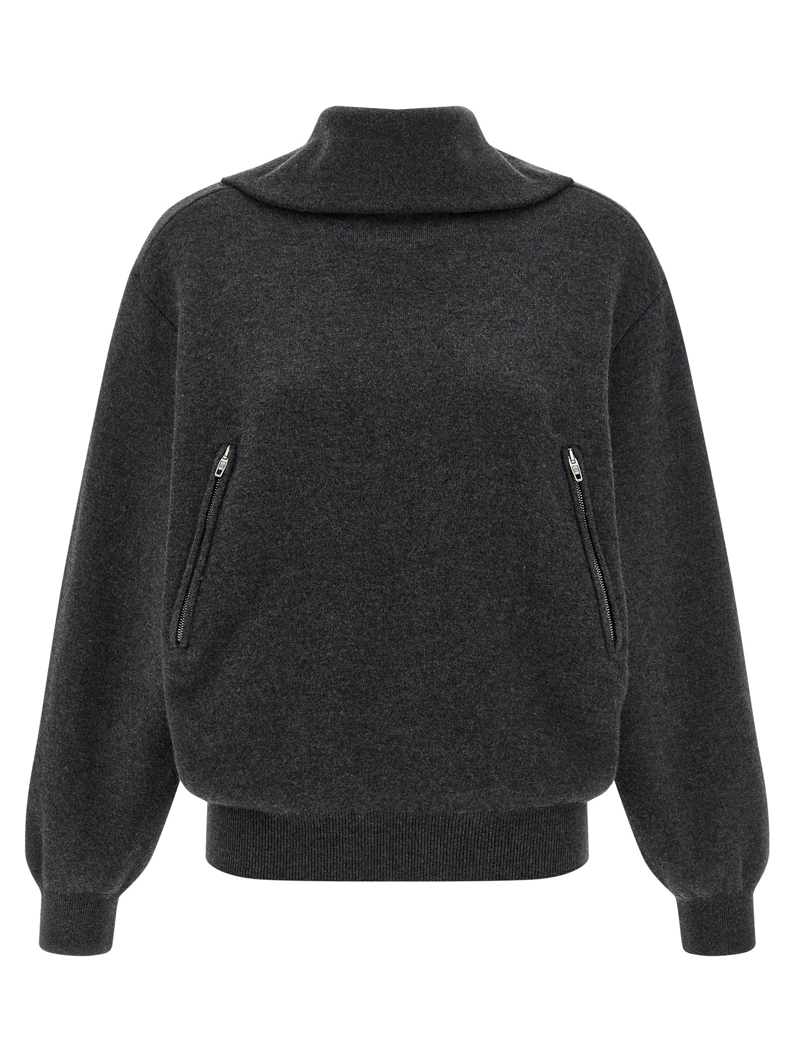 Balenciaga Gray Wool Cardigan