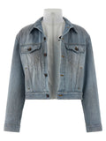 Balenciaga Blue Cotton Denim Jacket