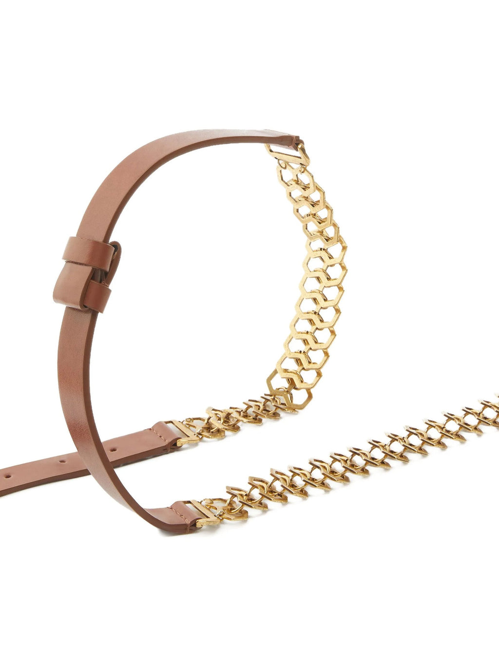 PINKO Brown Calfskin Regular Belt