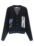 Off-White Black Cotton Cardigan