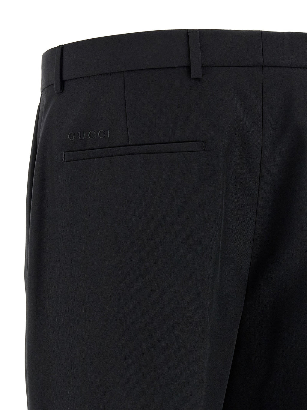 Gucci Black Polyester Dress Pants