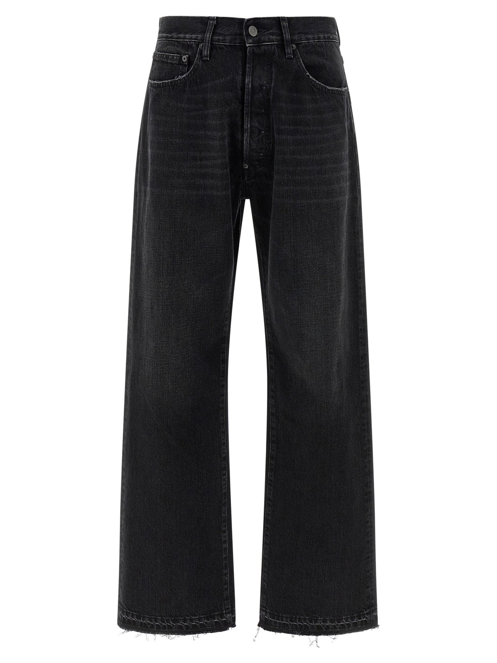 Maison Margiela Black Cotton Straight-Leg Jeans