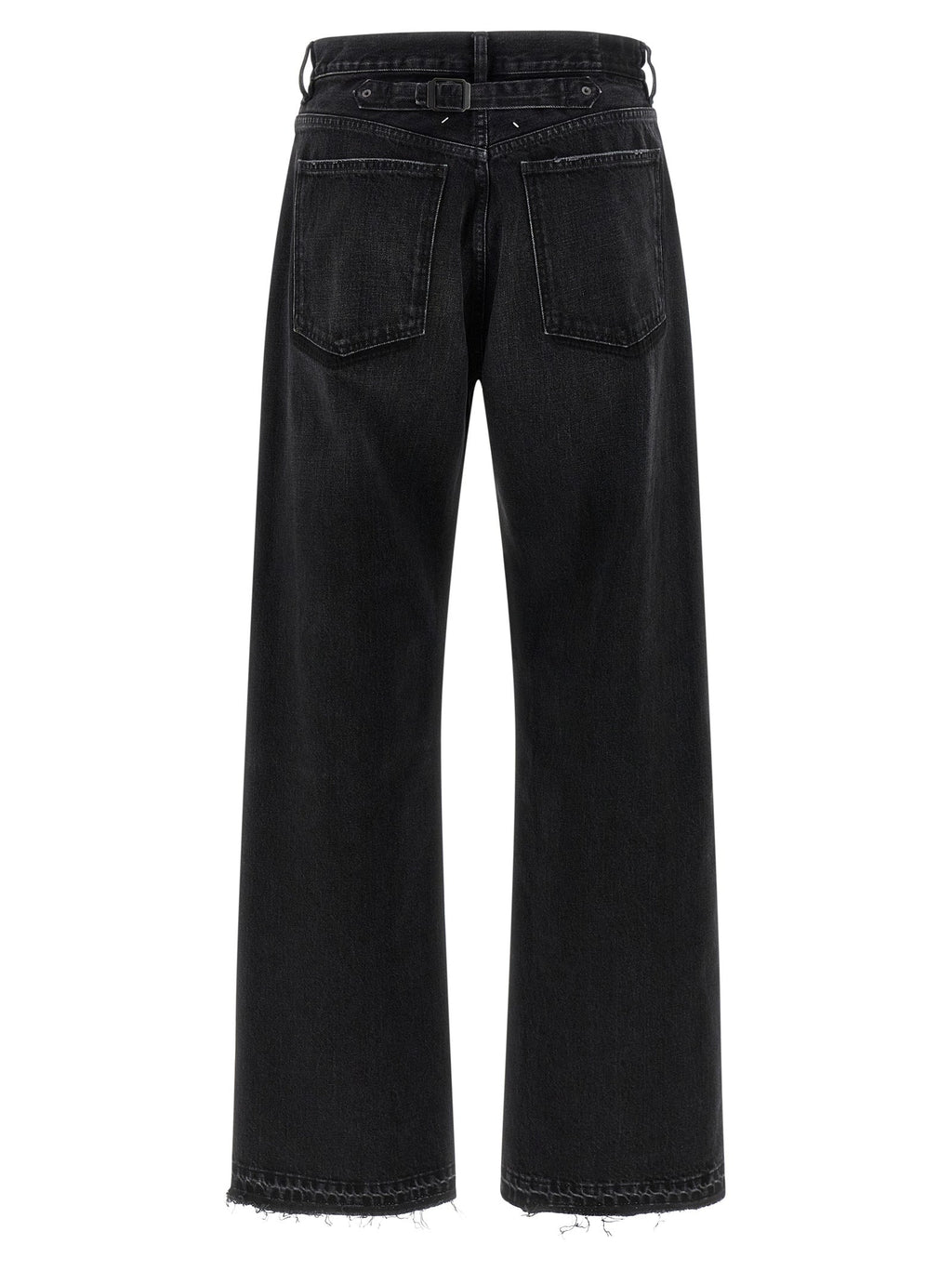 Maison Margiela Black Cotton Straight-Leg Jeans