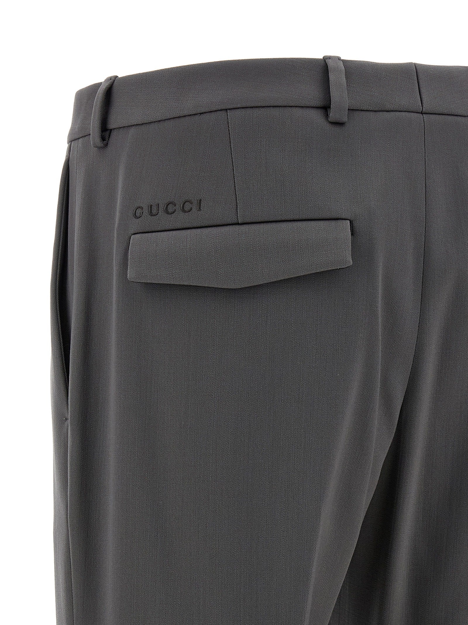 Gucci Gray Wool Dress Pants