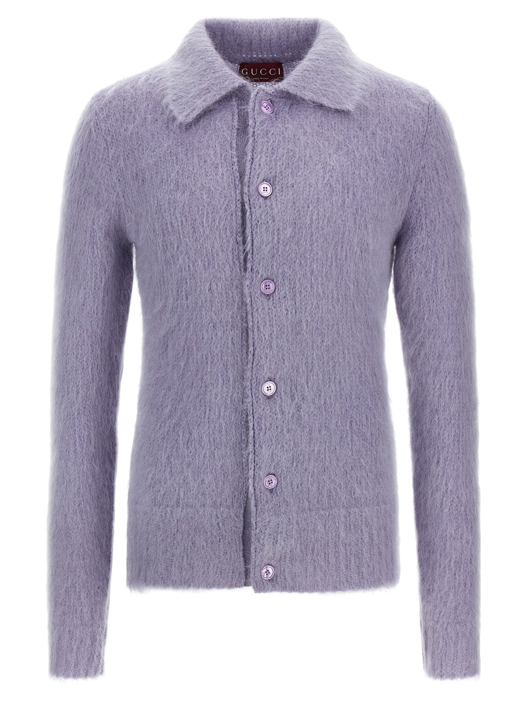 Gucci Purple Wool Cardigan