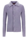Gucci Purple Wool Cardigan