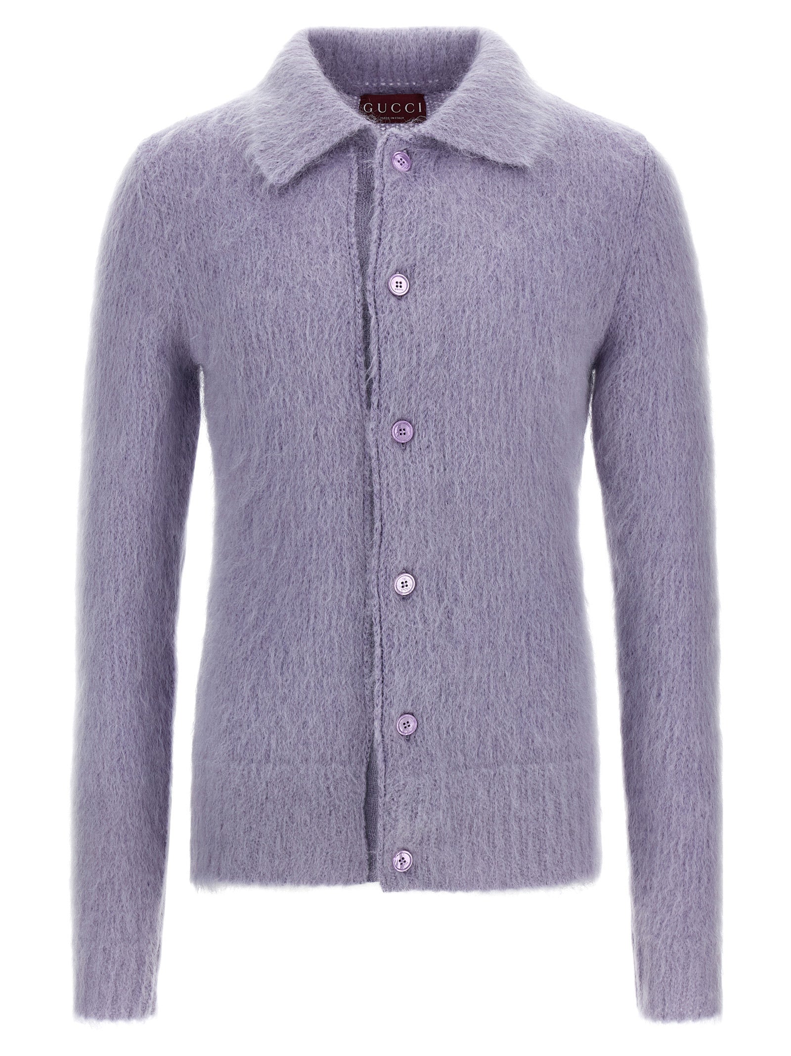 Gucci Purple Wool Cardigan