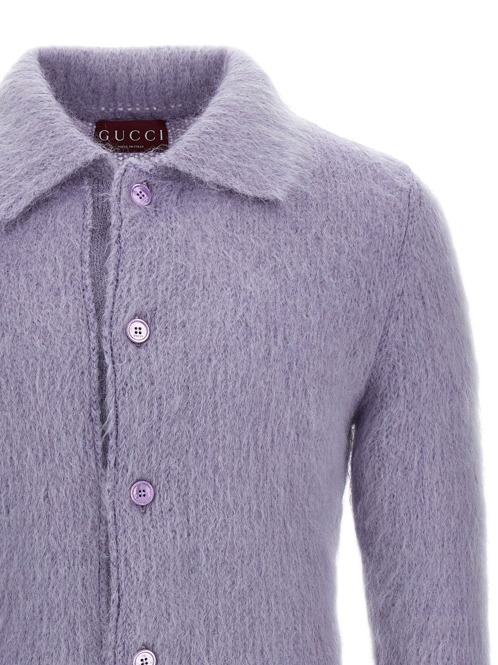 Gucci Purple Wool Cardigan