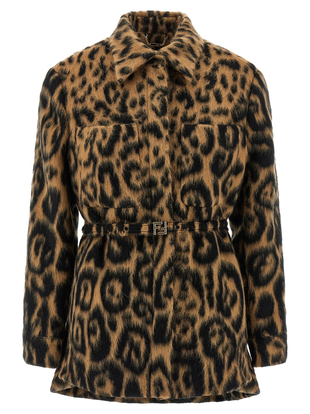 Fendi Beige Virgin Wool Coat