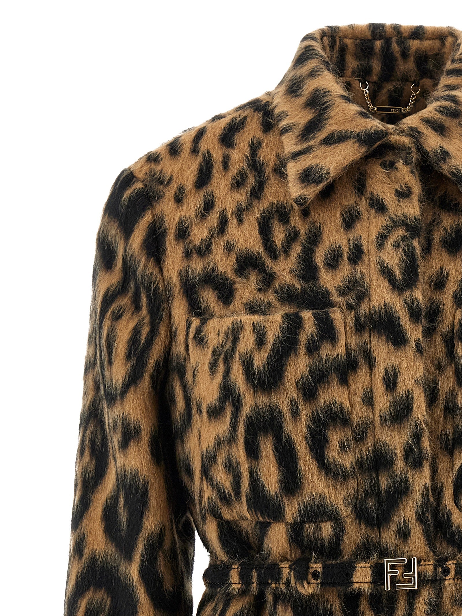 Fendi Beige Virgin Wool Coat