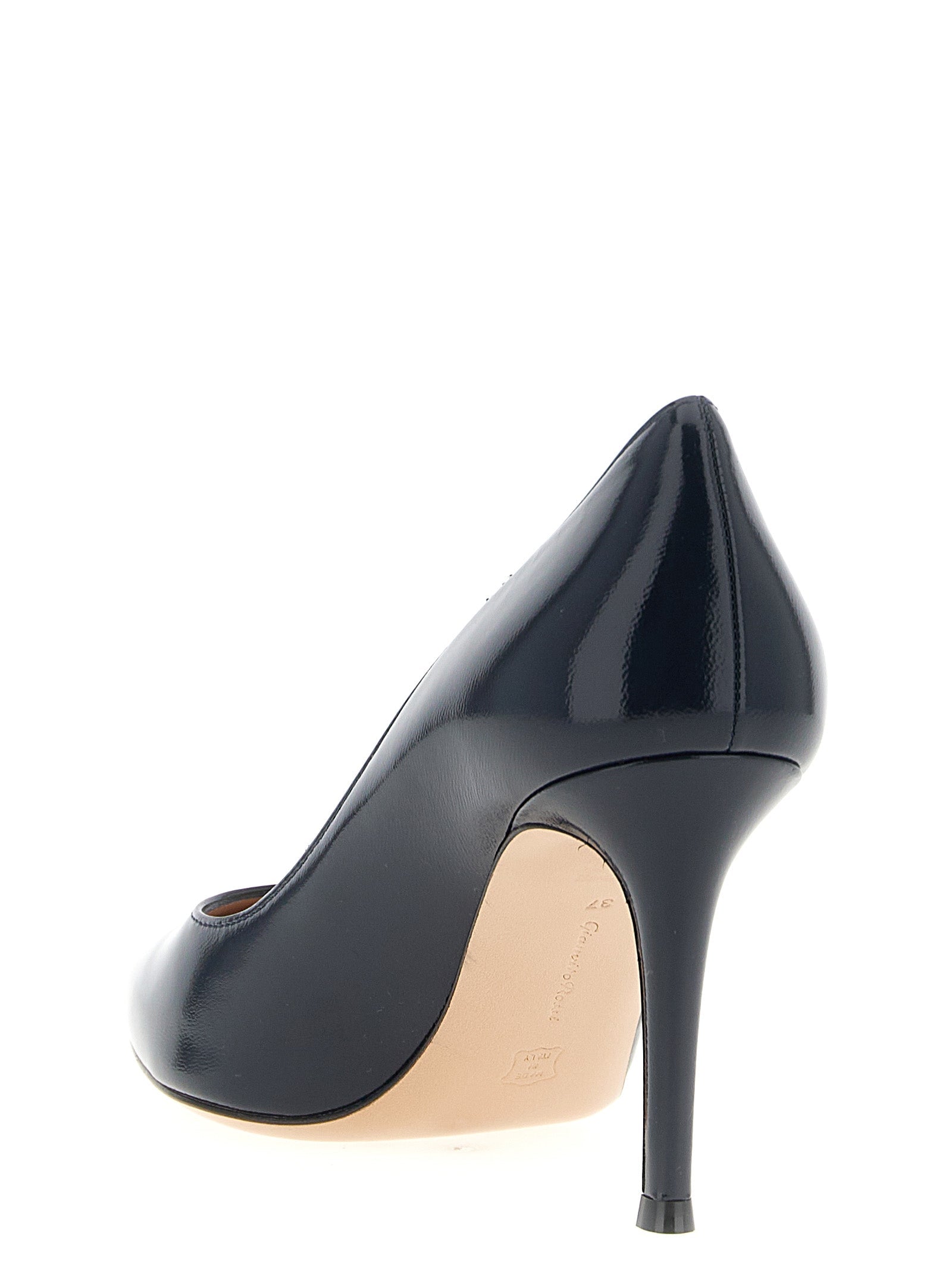 Gianvito Rossi Blue Lamb Leather High Heel Pumps