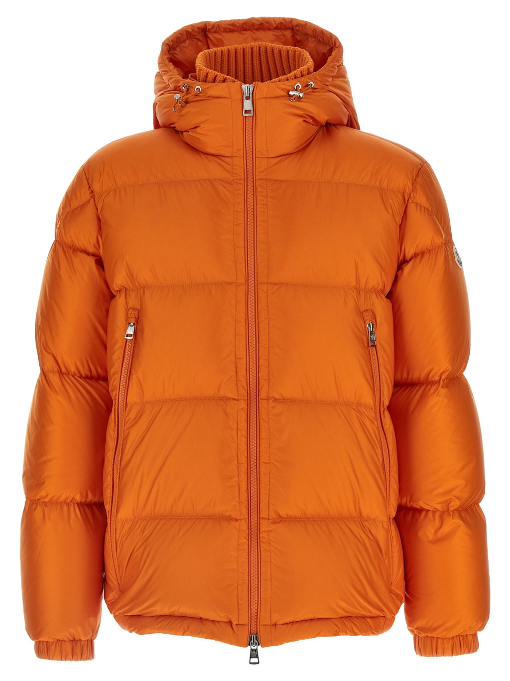 Moncler Orange Polyamide Full-Length Jacket