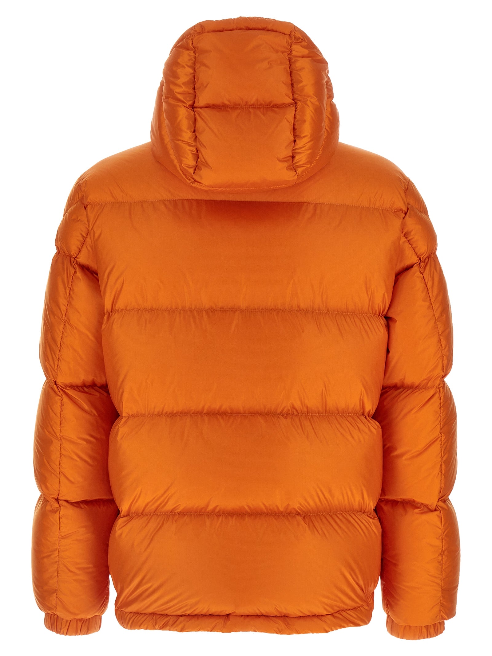 Moncler Orange Polyamide Full-Length Jacket