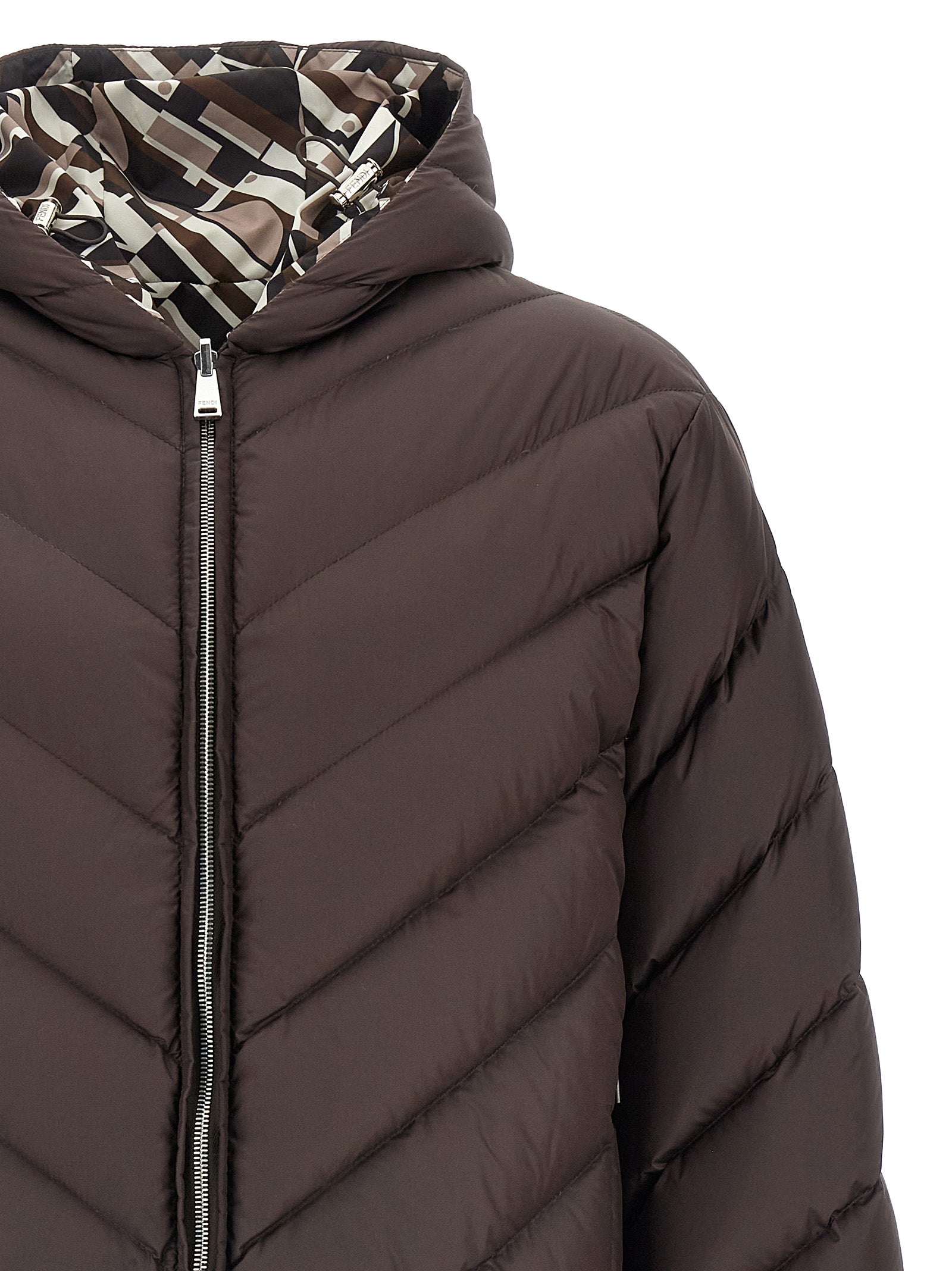 Fendi Multicolor Polyester Shell Jacket