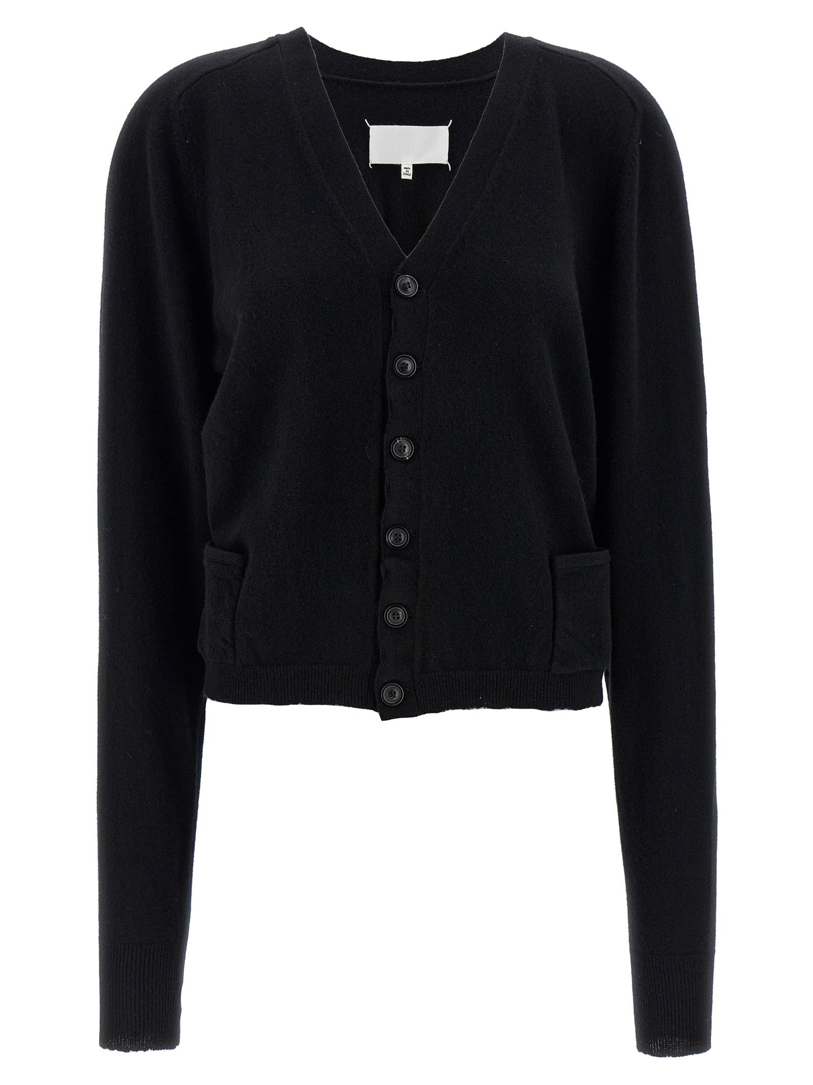 Maison Margiela Black Wool Cardigan