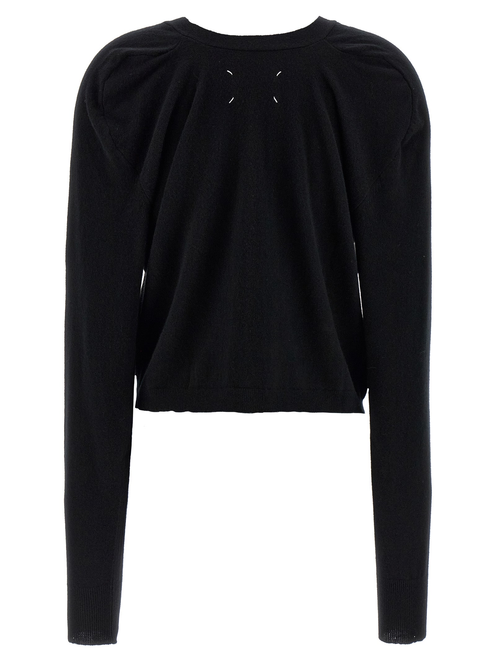 Maison Margiela Black Wool Cardigan