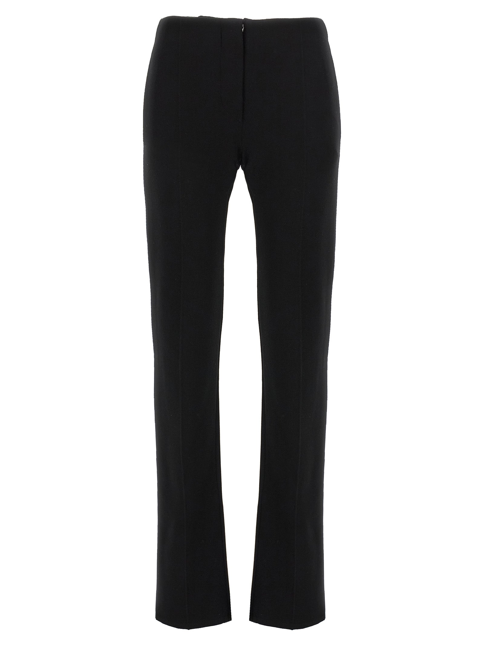 Sportmax Black Viscose Casual Pants