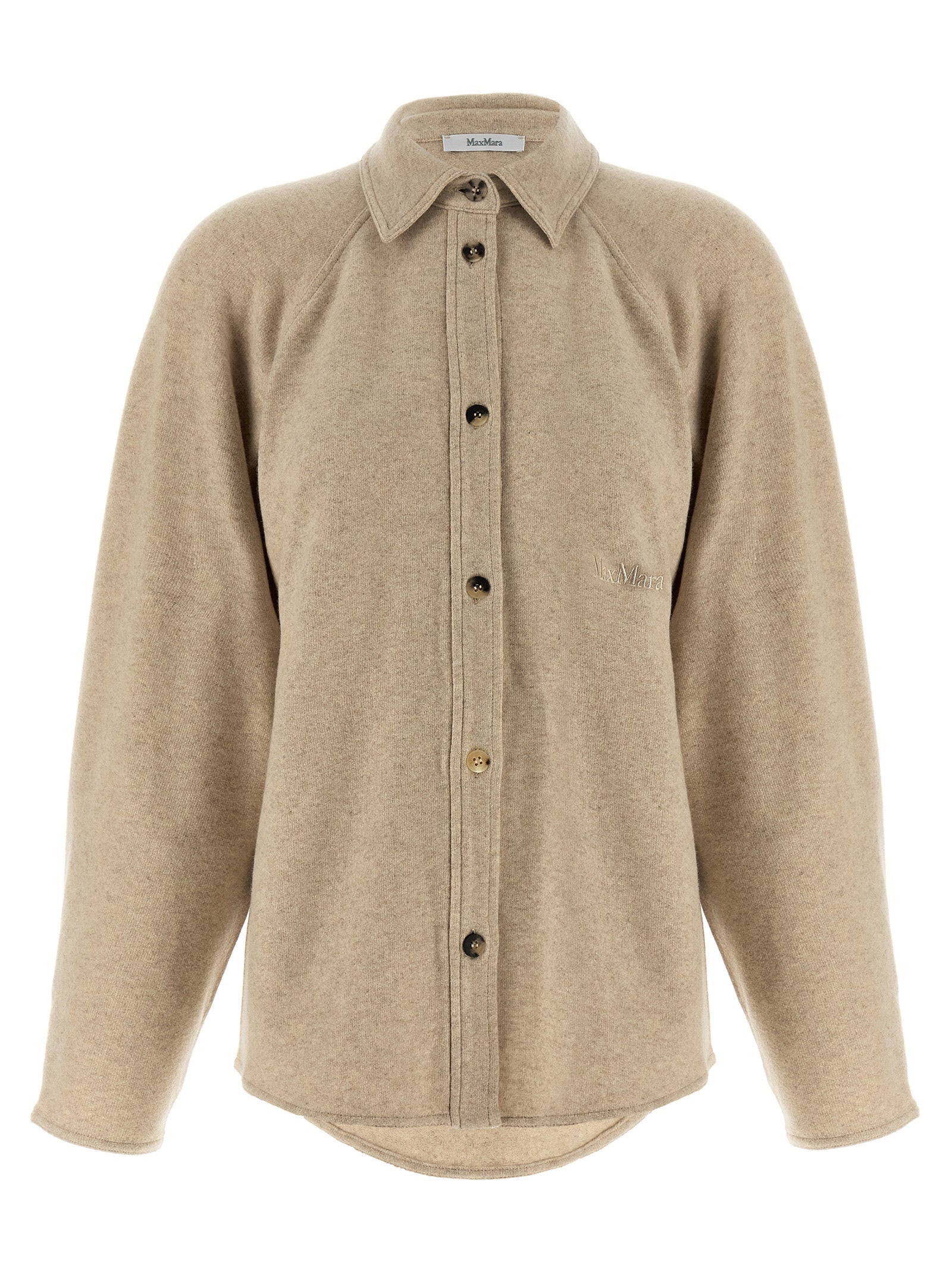 Max Mara Beige Cashmere Blouse