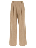 Max Mara Beige Cashmere Casual Pants