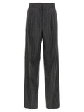 Sportmax Gray Virgin Wool Dress Pants
