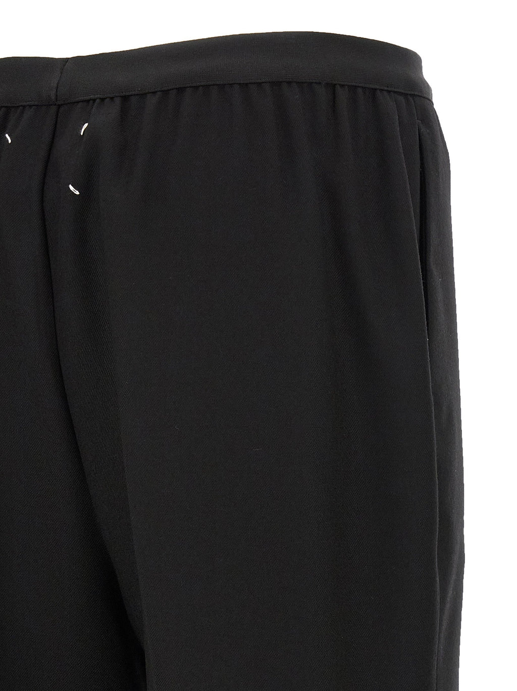 Maison Margiela Black Virgin Wool Casual Pants