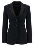 Max Mara Black Viscose Blazer