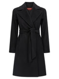 Max Mara Black Virgin Wool Coat
