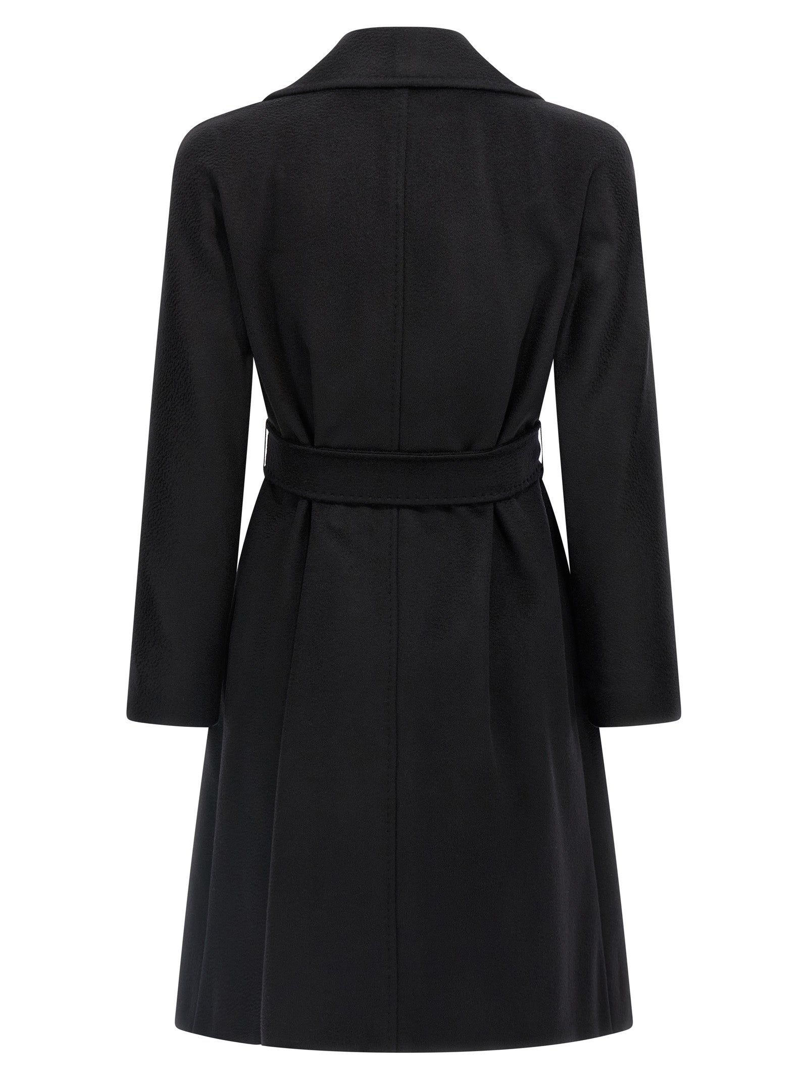 Max Mara Black Virgin Wool Coat