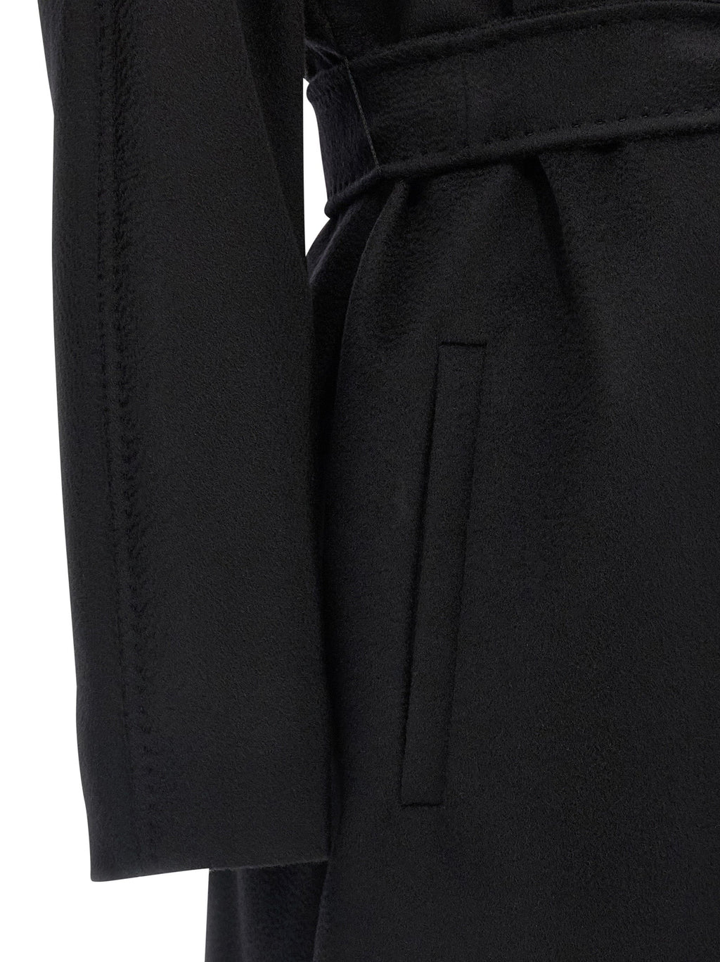 Max Mara Black Virgin Wool Coat