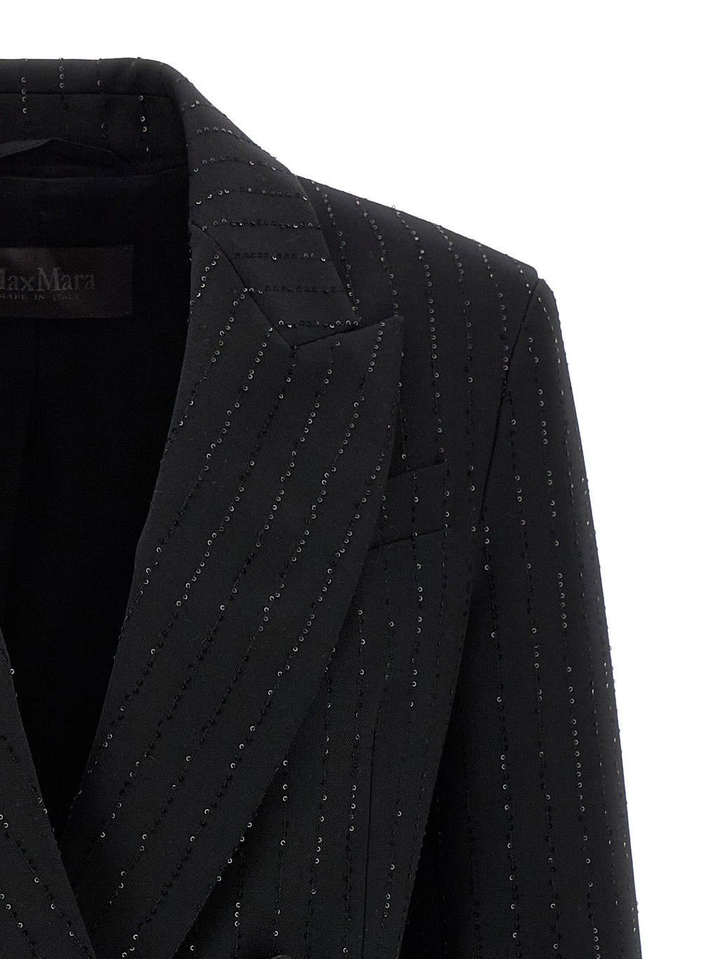 Max Mara Black Virgin Wool Blazer