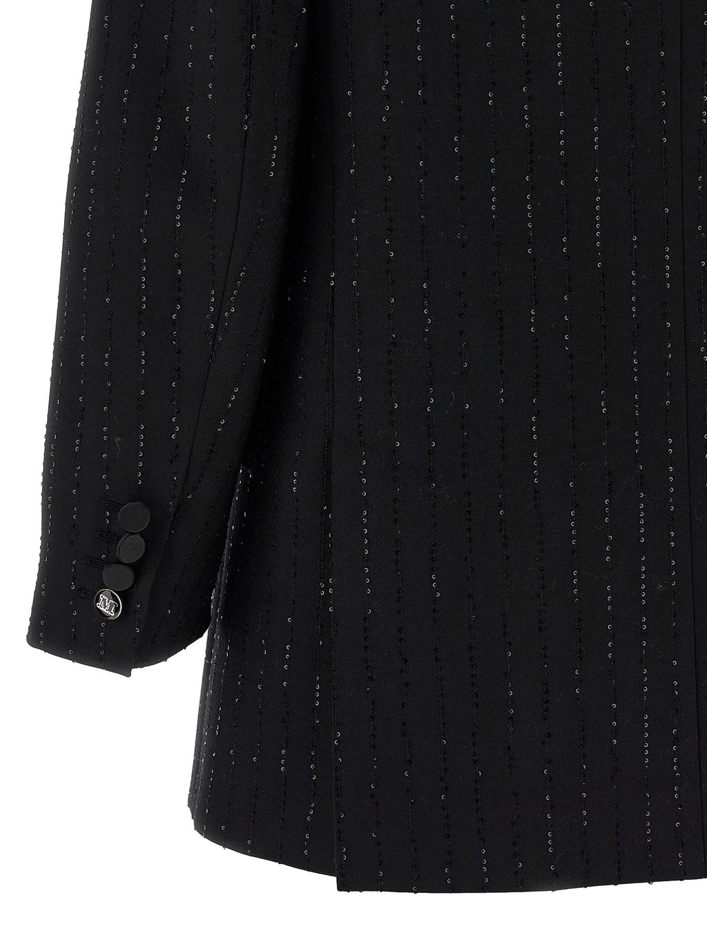 Max Mara Black Virgin Wool Blazer