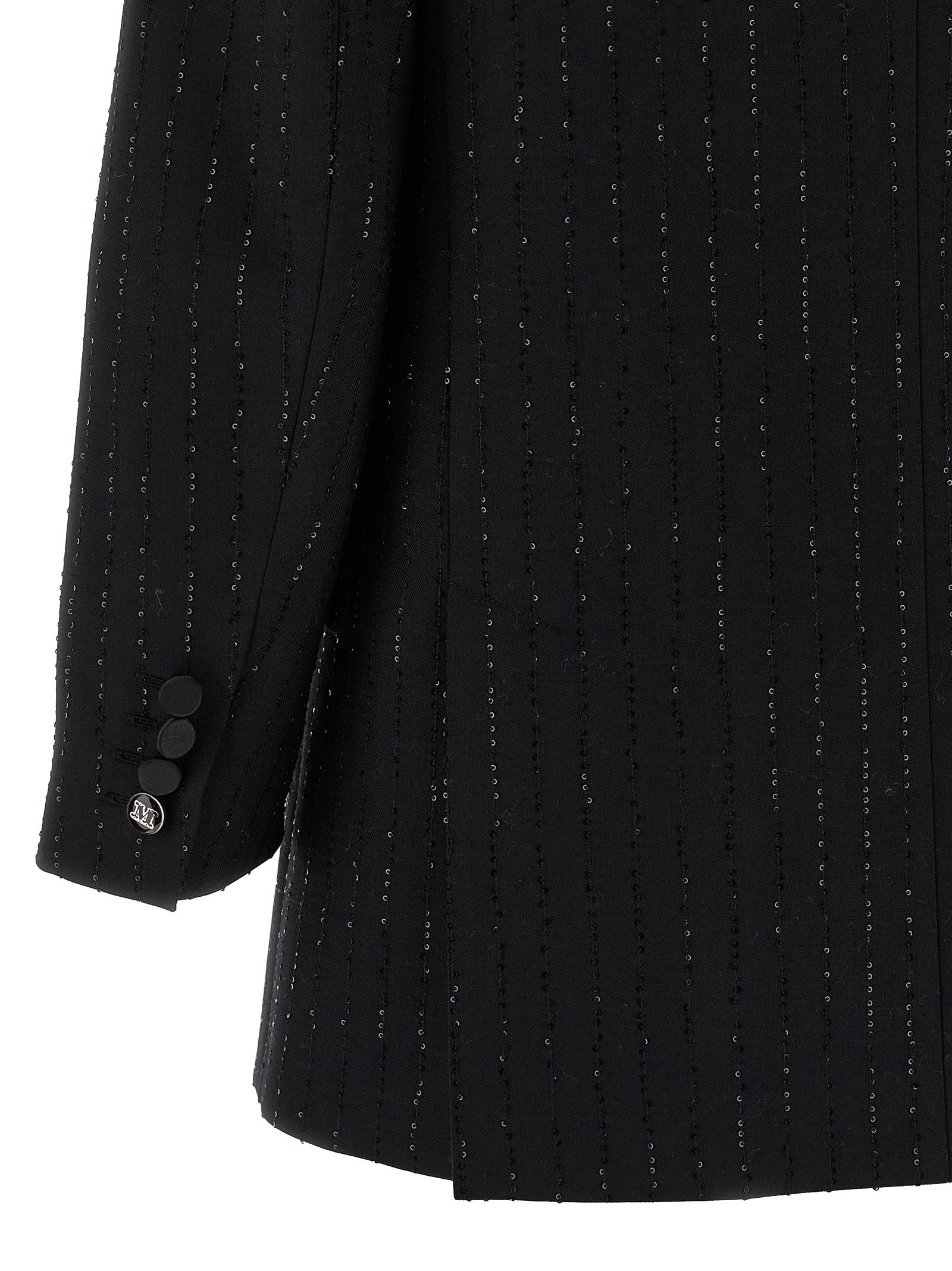 Max Mara Black Virgin Wool Blazer