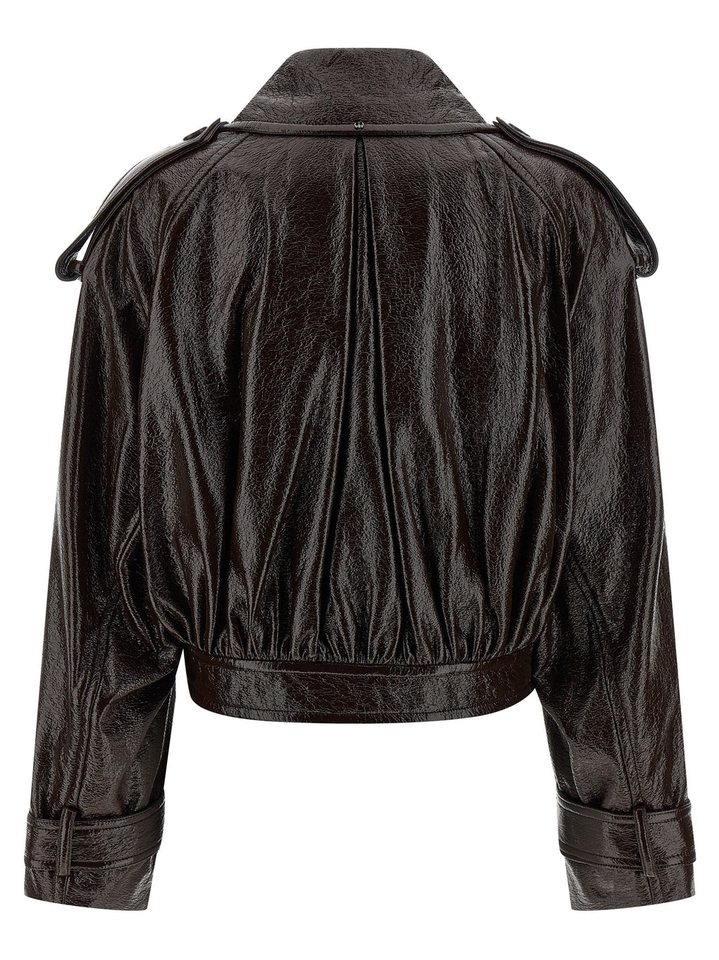Sportmax Brown Cotton Coat