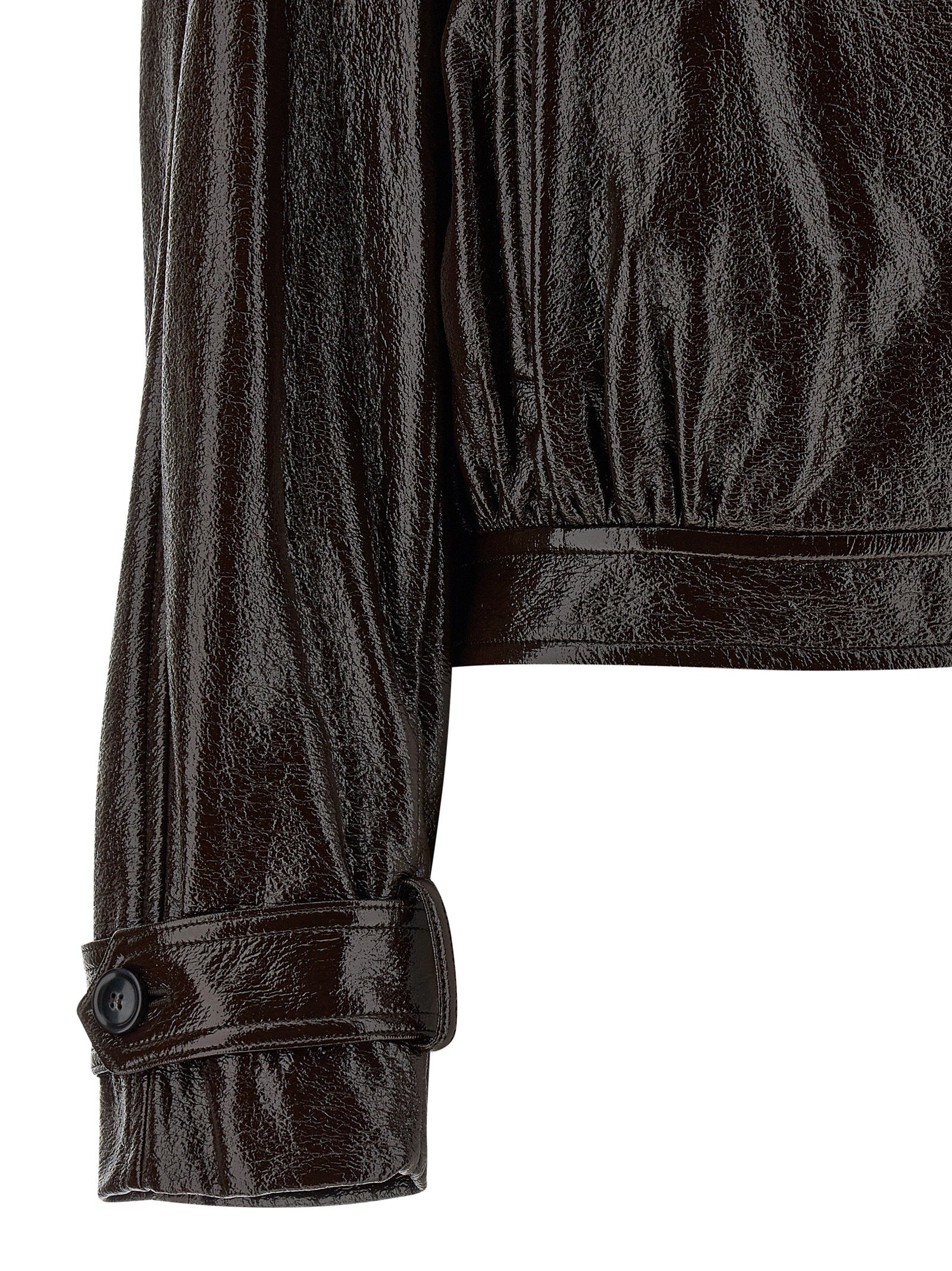 Sportmax Brown Cotton Coat