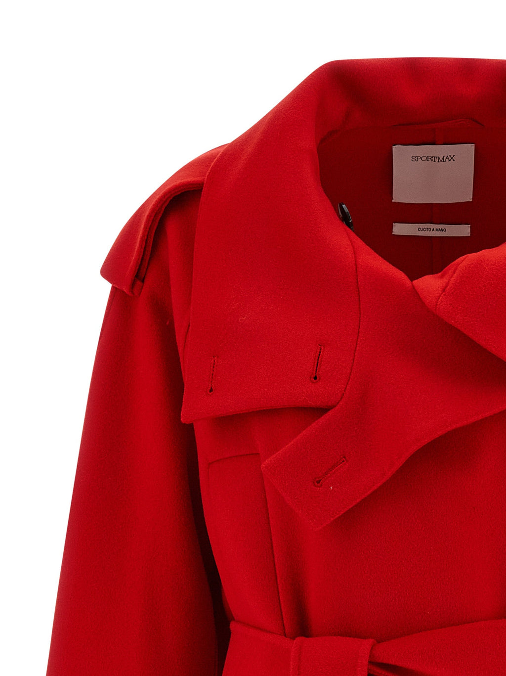Sportmax Multicolor Virgin Wool Coat