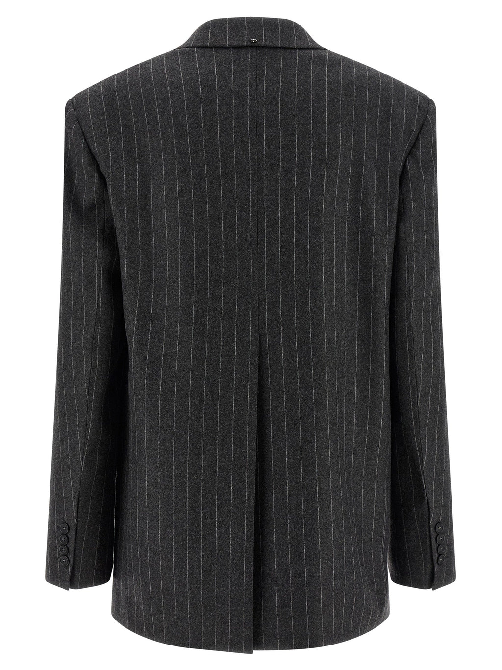 Sportmax Gray Virgin Wool Blazer