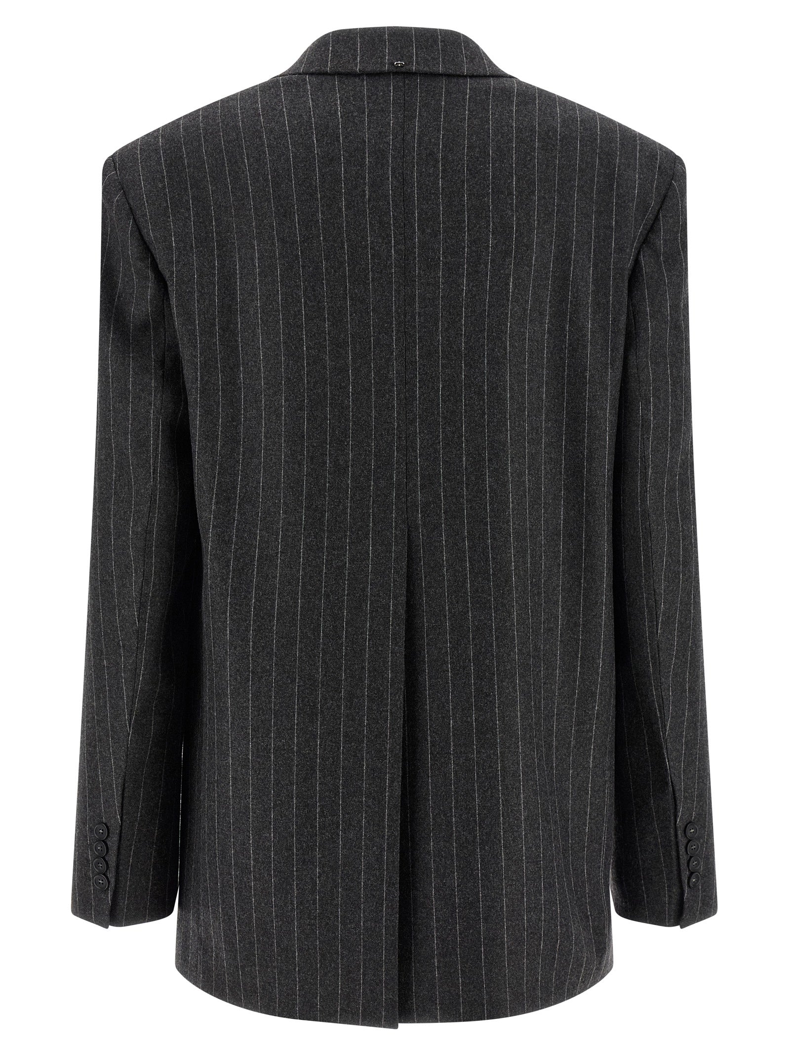 Sportmax Gray Virgin Wool Blazer