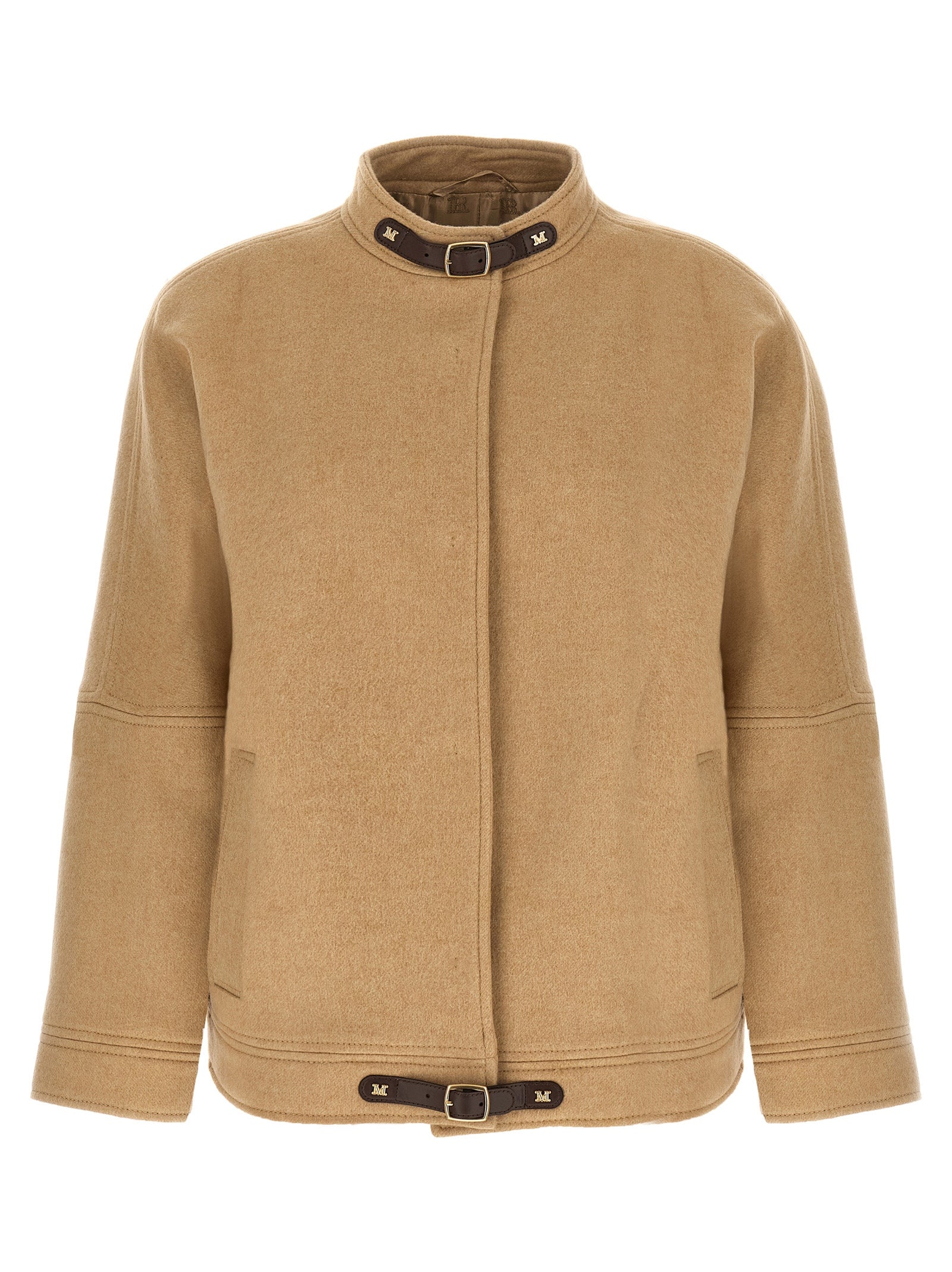 Max Mara Beige Cashmere Bomber