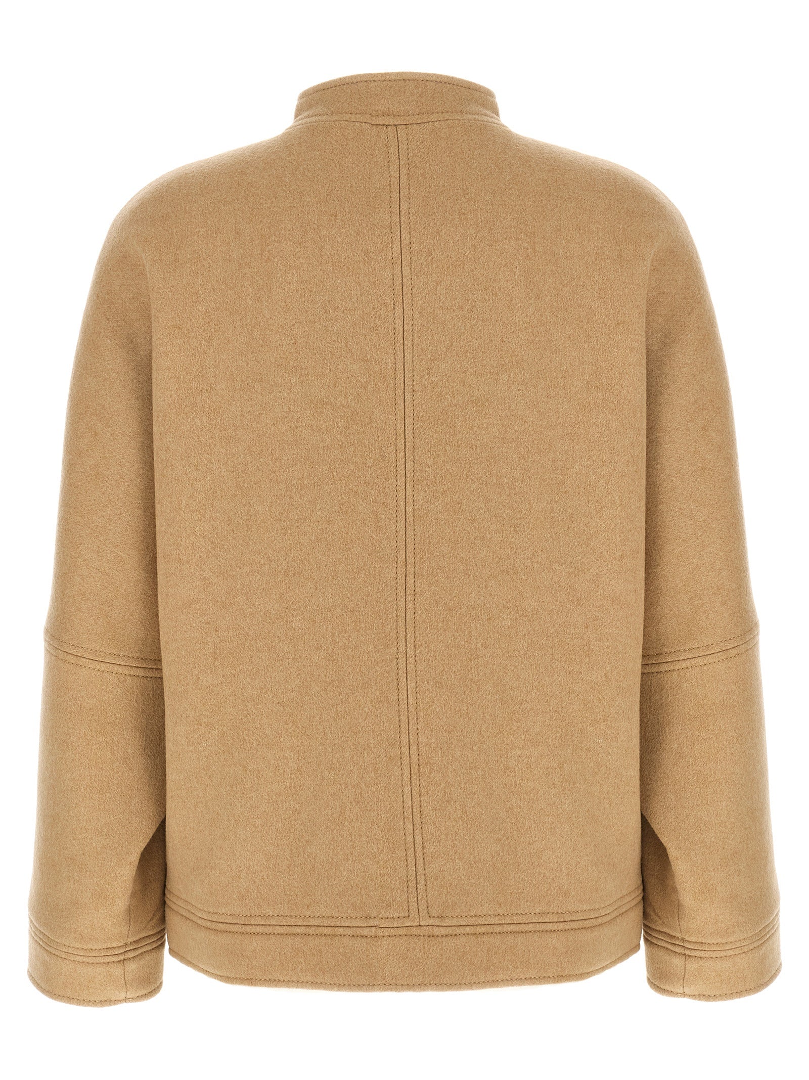 Max Mara Beige Cashmere Bomber