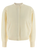 Max Mara White Virgin Wool Cardigan