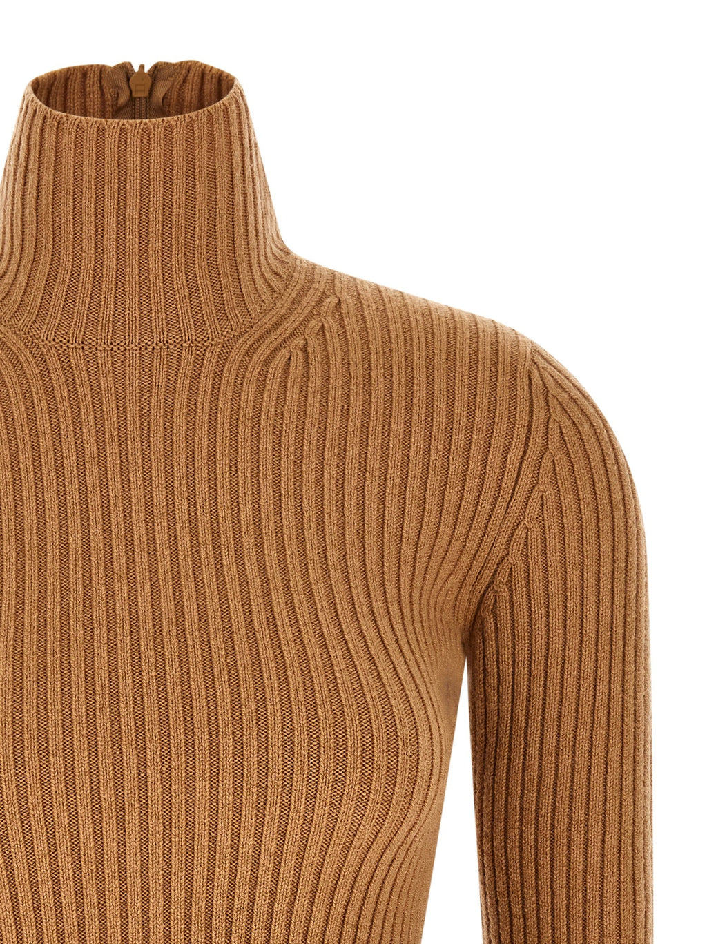Max Mara Beige Wool Cardigan
