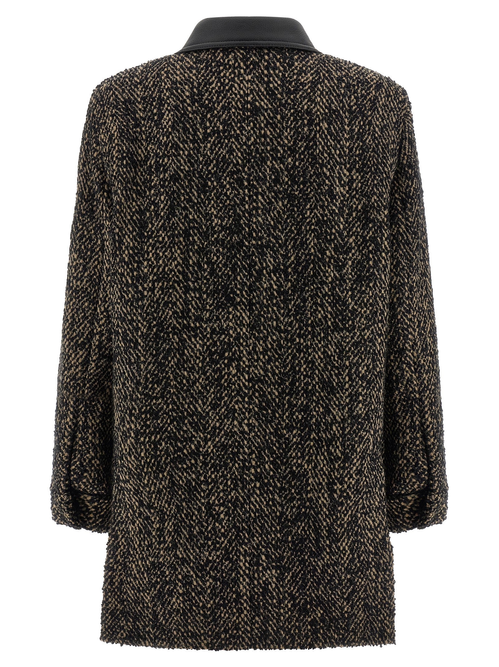 Max Mara Multicolor Virgin Wool Shell Jacket